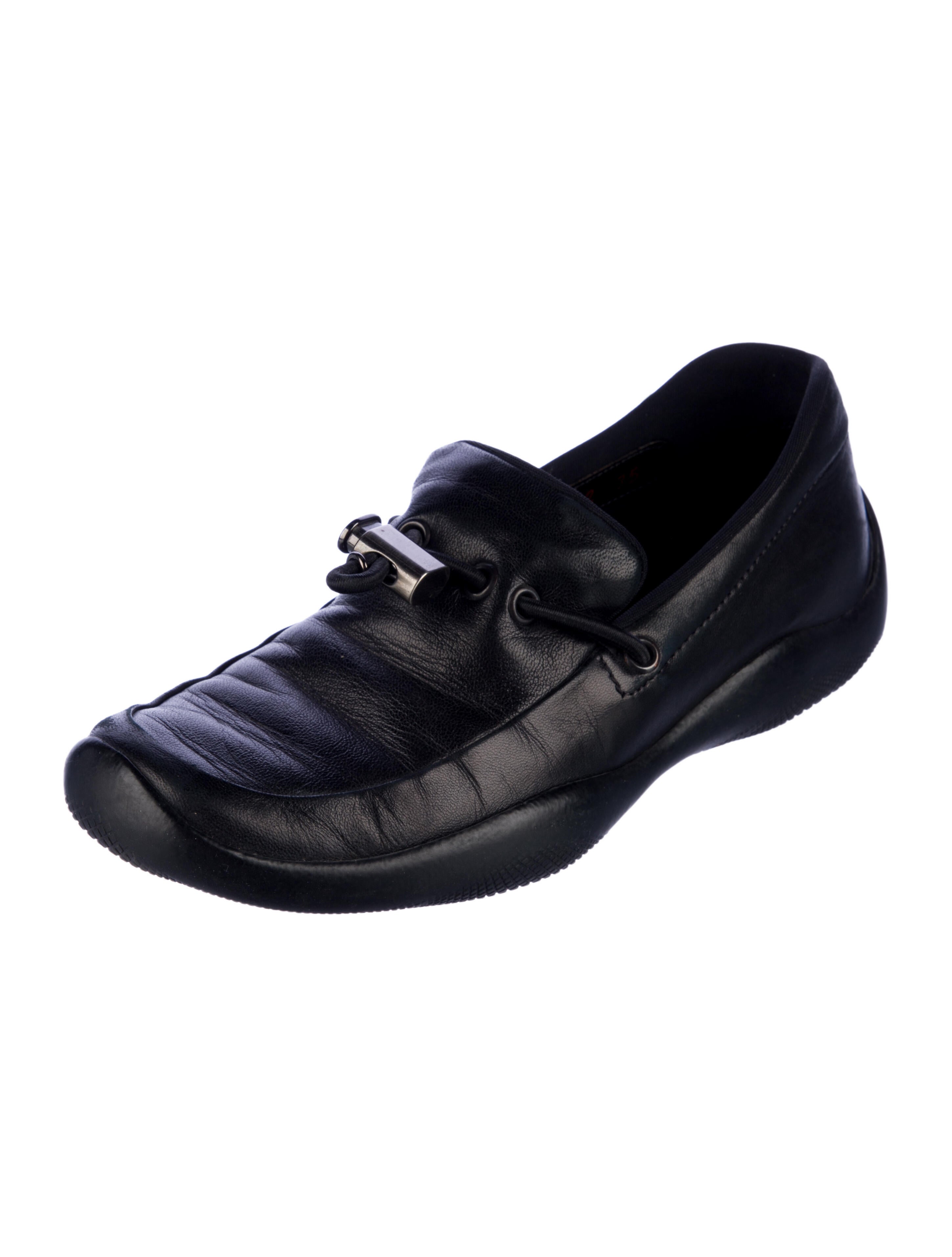 Prada Sport Leather Loafers
