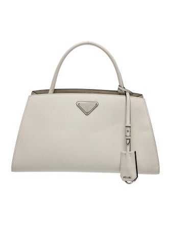 Prada Saffiano Cuir Leather Top Handle Bag