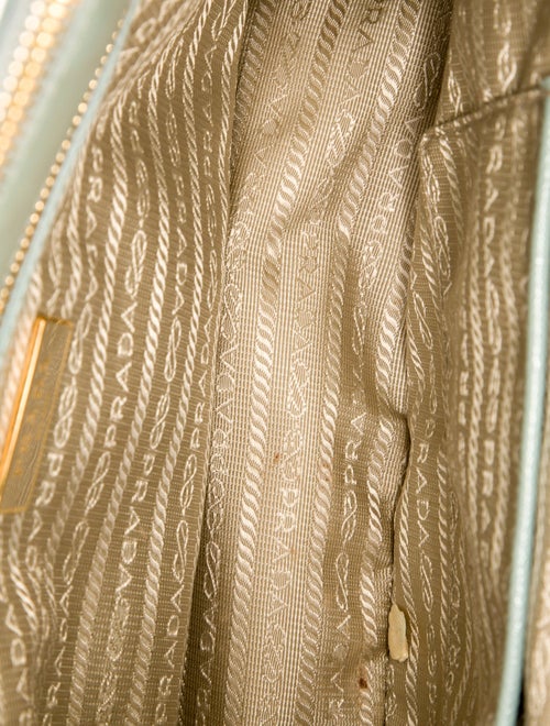 Prada Saffiano Vernice Leather Galleria Double Zip Small