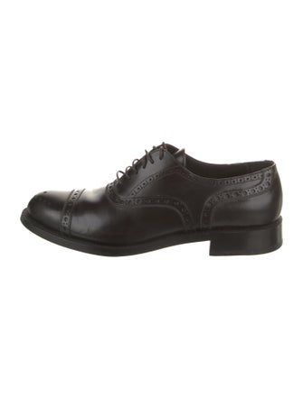 Prada Leather Lasercut Accents Brogues
