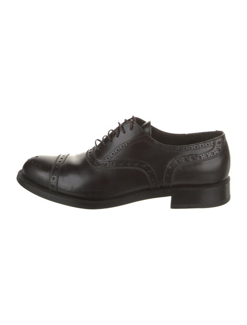 Prada Leather Lasercut Accents Brogues