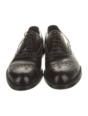 Prada Leather Lasercut Accents Brogues