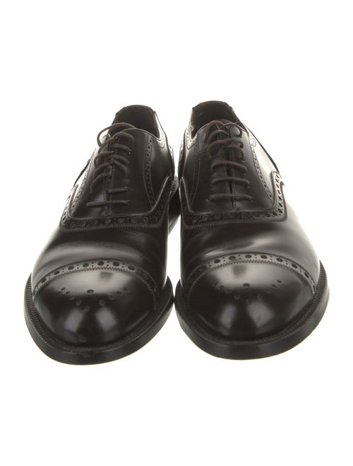 Prada Leather Lasercut Accents Brogues