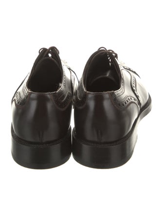 Prada Leather Lasercut Accents Brogues