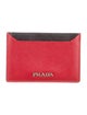 Prada Saffiano Metal Leather Card Holder