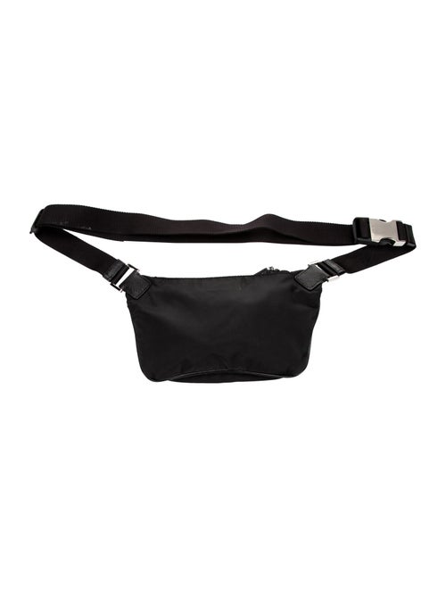 Prada Enameled Metal Triangle Belt Bag