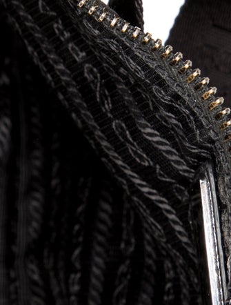 Prada Enameled Metal Triangle Belt Bag