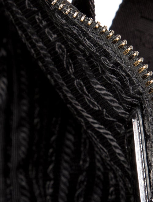 Prada Enameled Metal Triangle Belt Bag