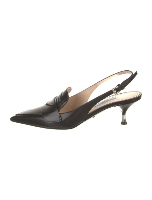 Prada Leather Slingback Pumps