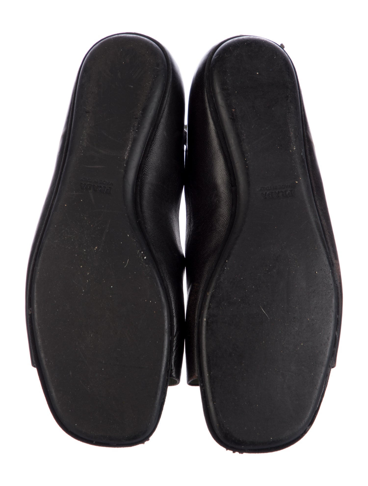 Prada Leather Ballet Flats