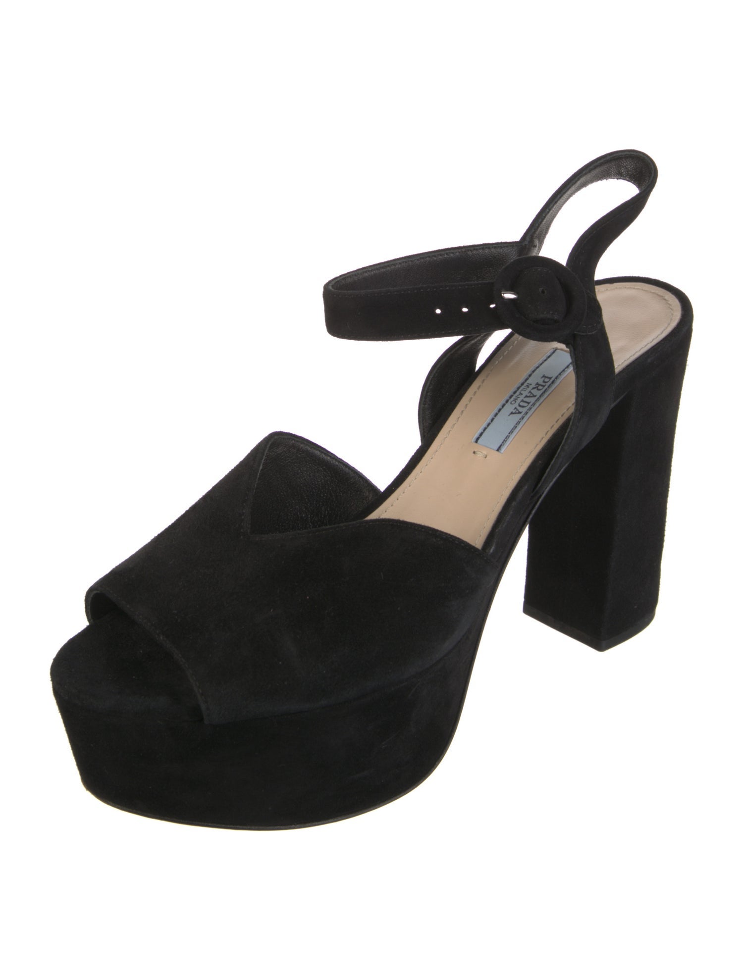 Prada Suede Slingback Pumps