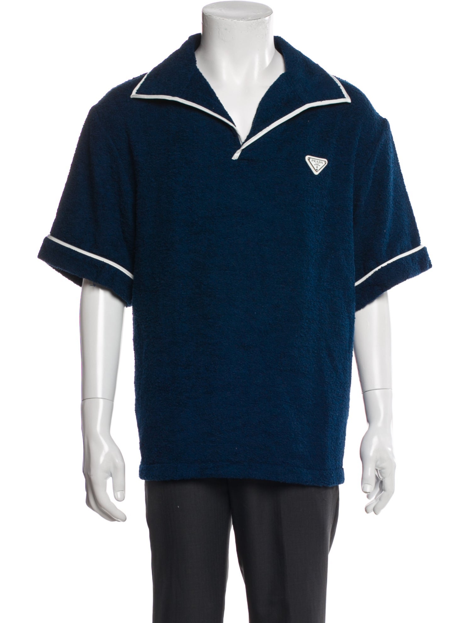 Prada 2023 Enameled Metal Triangle Shirt