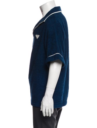 Prada 2023 Enameled Metal Triangle Shirt