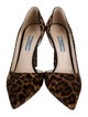 Prada Ponyhair Animal Print D'Orsay Pumps