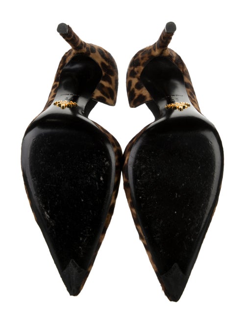 Prada Ponyhair Animal Print D'Orsay Pumps