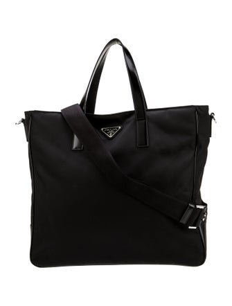 Prada Enameled Metal Triangle Top Handle Bag