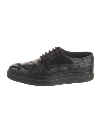 Prada Leather Lasercut Accents Brogues