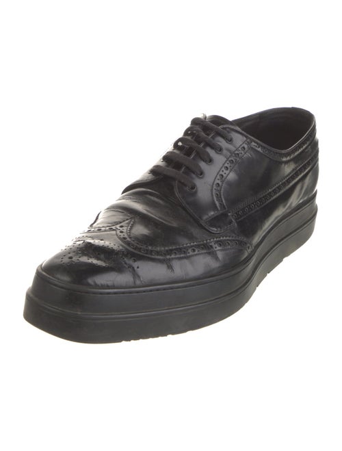 Prada Leather Lasercut Accents Brogues