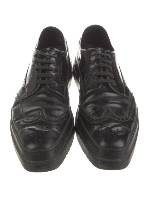Prada Leather Lasercut Accents Brogues