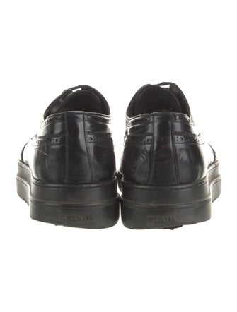 Prada Leather Lasercut Accents Brogues