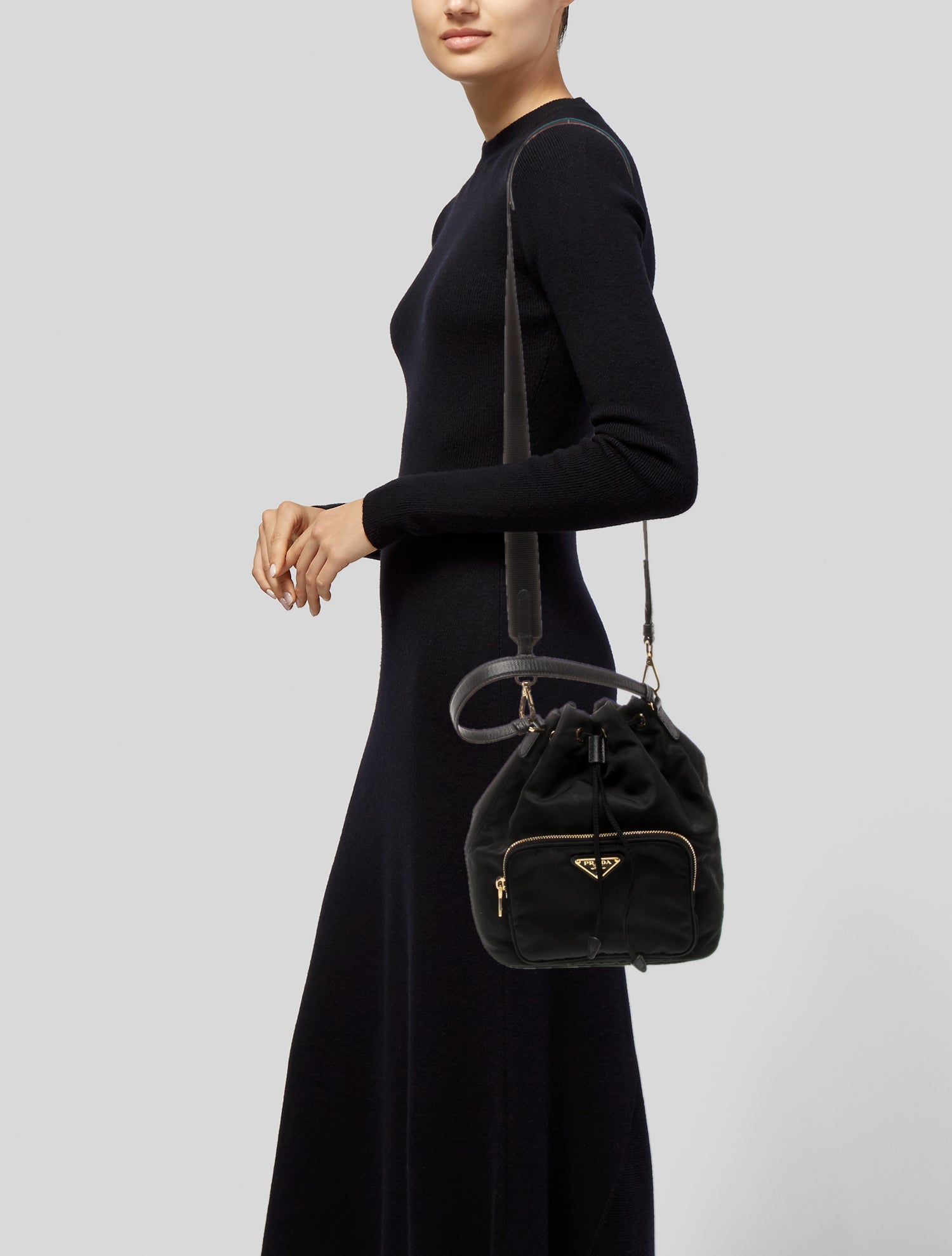 Prada Tessuto Nylon Bucket Bag