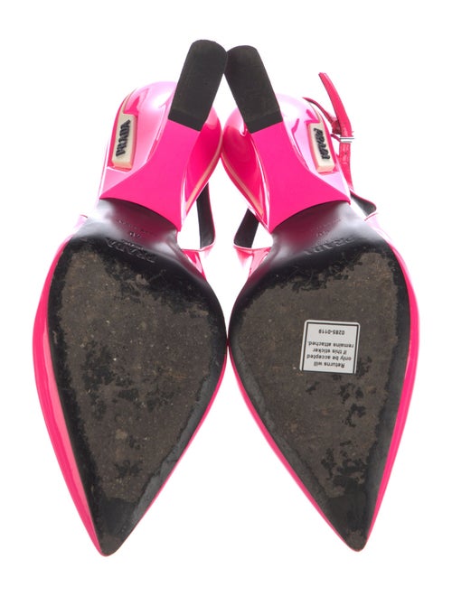Prada Patent Leather Slingback Pumps