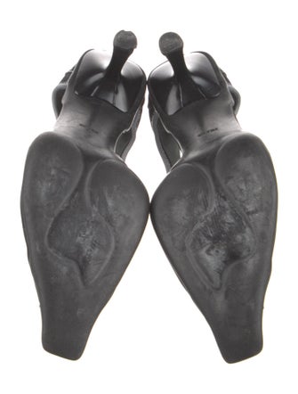 Prada Mesh Cutout Accent Pumps