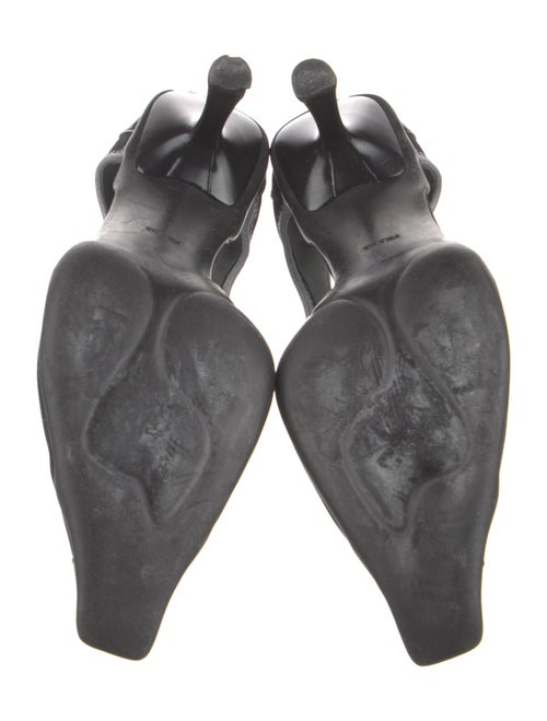 Prada Mesh Cutout Accent Pumps