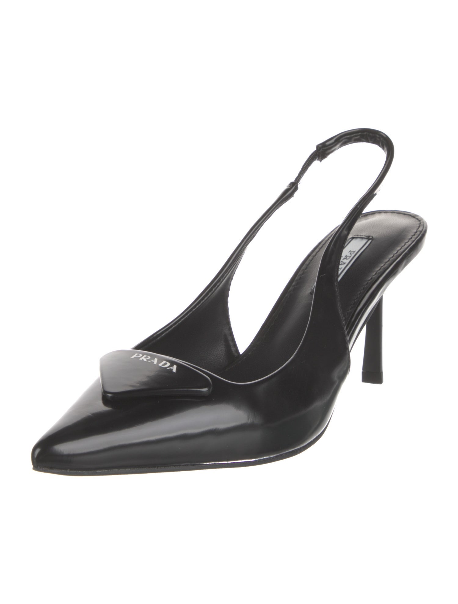 Prada Patent Leather Slingback Pumps