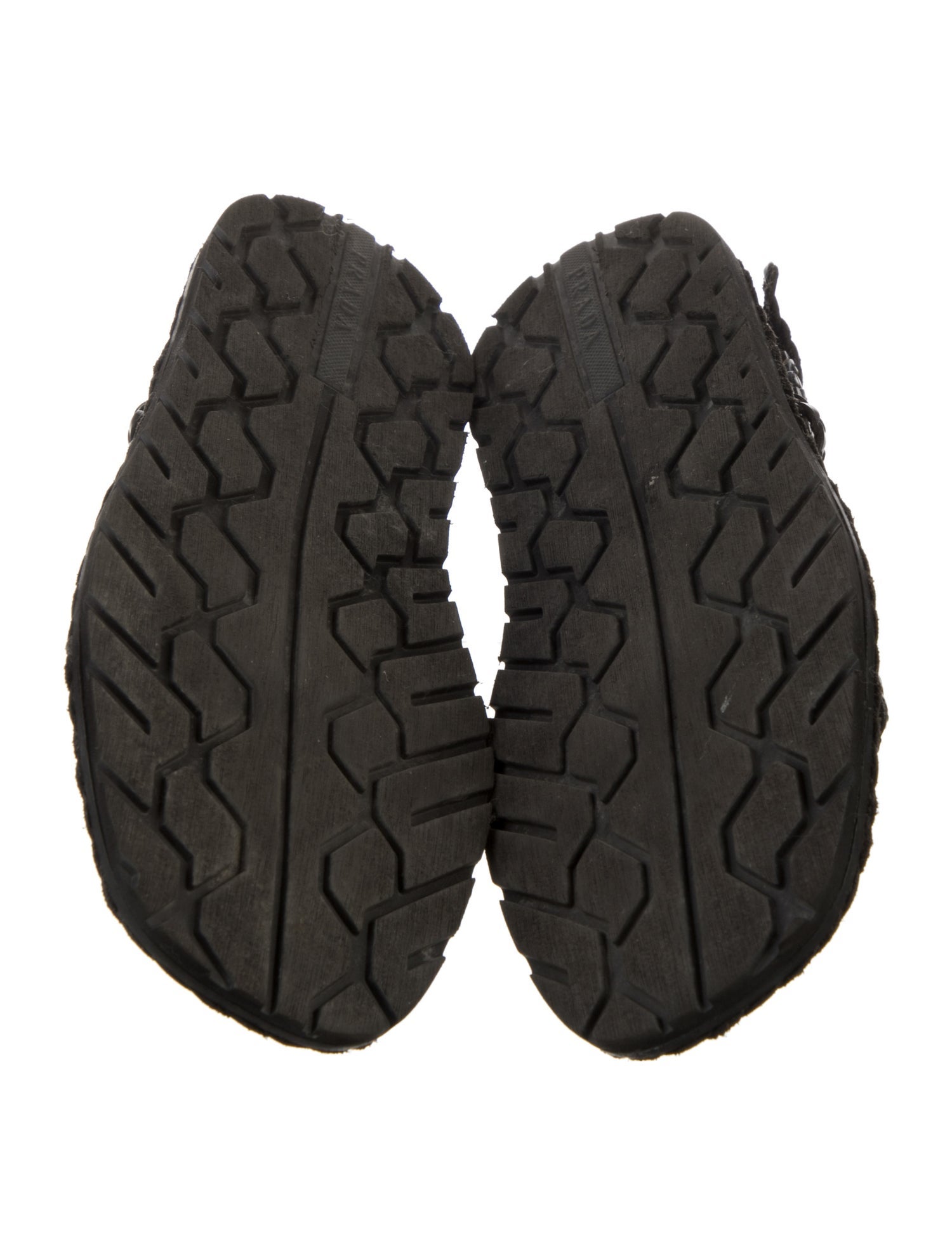 Prada Leather Braided Accents Gladiator Sandals