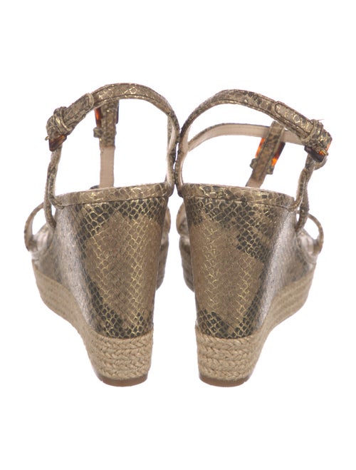 Prada Leather Animal Print Espadrilles