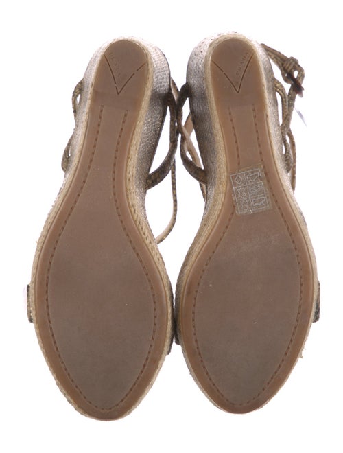 Prada Leather Animal Print Espadrilles