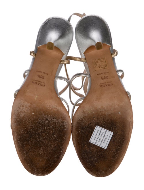 Prada Leather Slingback Sandals