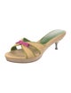 Prada Straw Bow Accents Espadrilles