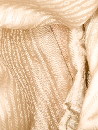 Prada Enameled Metal Triangle Backpack