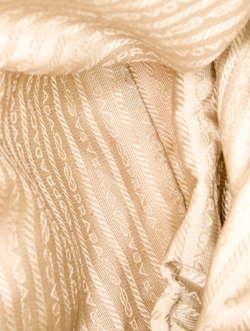 Prada Enameled Metal Triangle Backpack