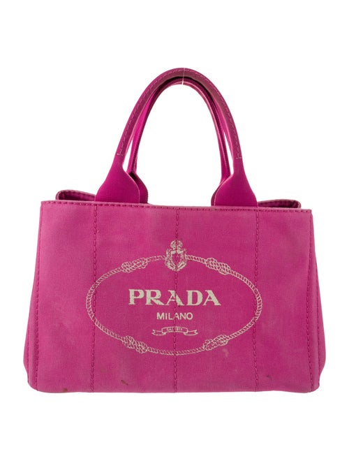 Prada Enameled Metal Triangle Top Handle Bag