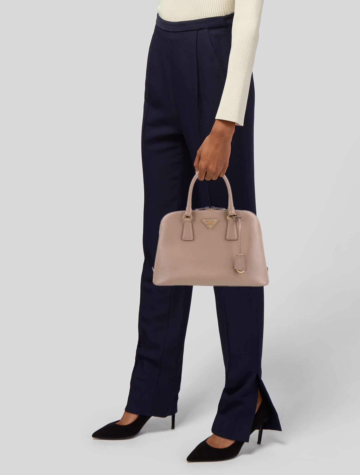 Prada Saffiano Lux Leather Promenade Medium