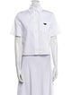 Prada 2024 Short Sleeve Button-Up Top