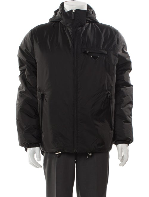 Prada 2019 Enameled Metal Triangle Windbreaker