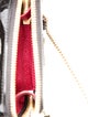 Prada Enameled Metal Triangle Crossbody Bag