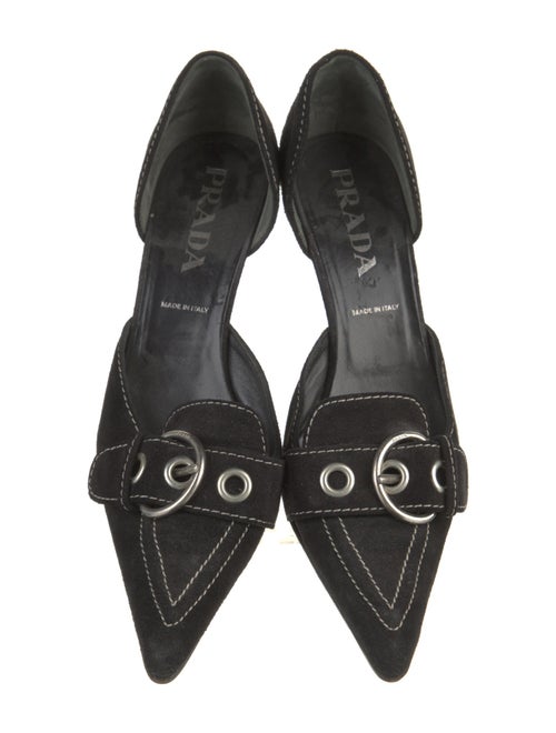 Prada Suede D'Orsay Pumps