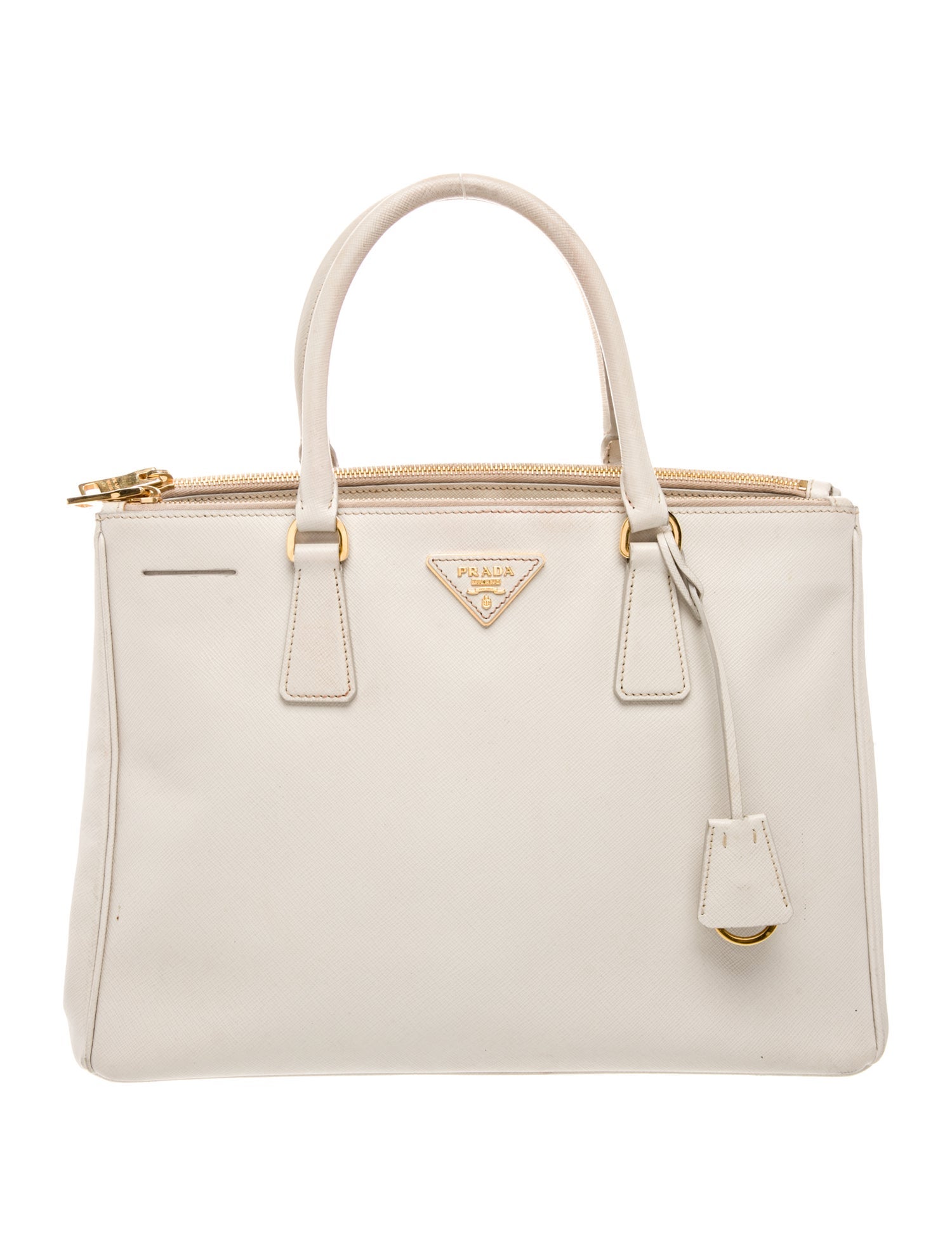 Prada Saffiano Lux Leather Galleria Double Zip Medium