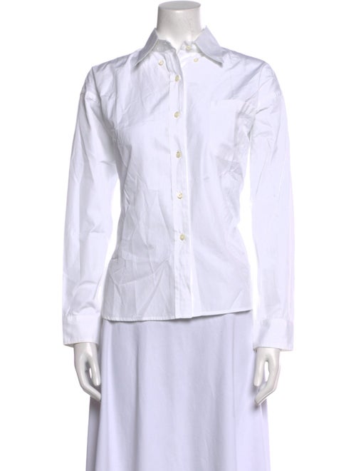 Prada 2019 Long Sleeve Button-Up Top