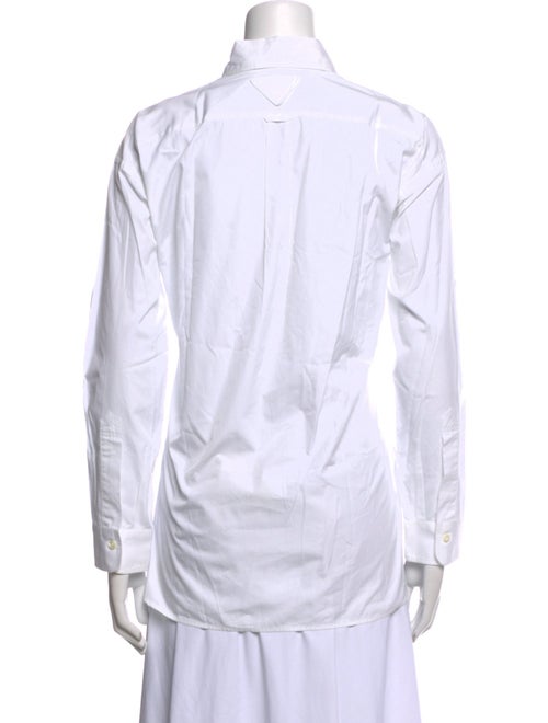 Prada 2019 Long Sleeve Button-Up Top