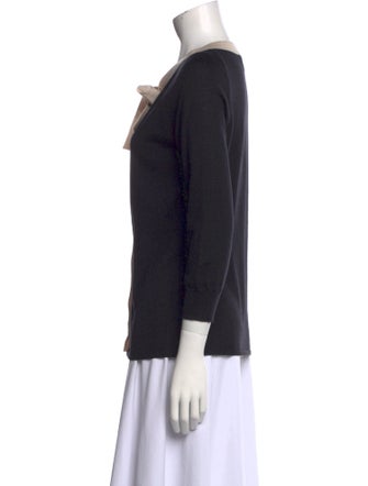 Prada 2014 Three-Quarter Sleeve Button-Up Top