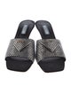 Prada Satin Crystal Embellishments Slides