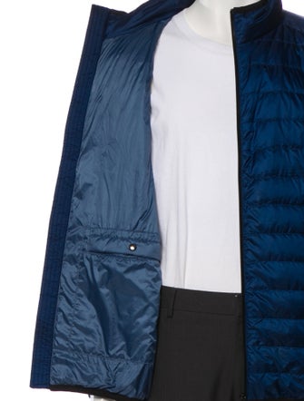 Prada 2017 Enameled Metal Triangle Puffer Coat