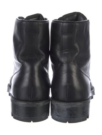 Prada Leather Combat Boots