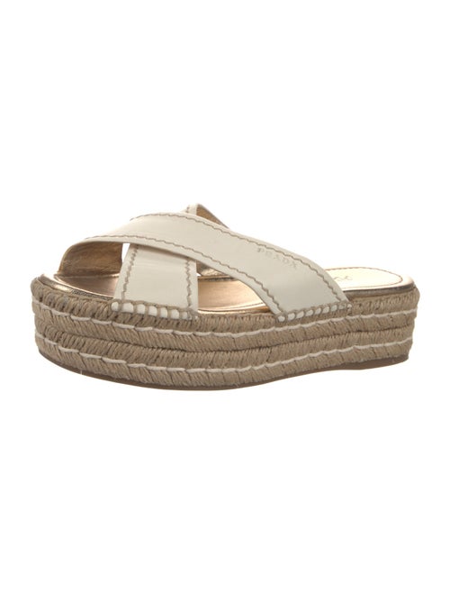 Prada Leather Espadrilles
